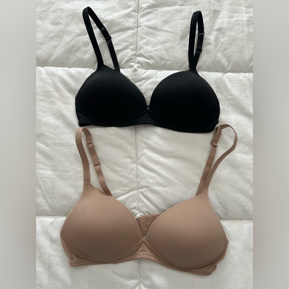 Warner's Black and Tan Bra Duo